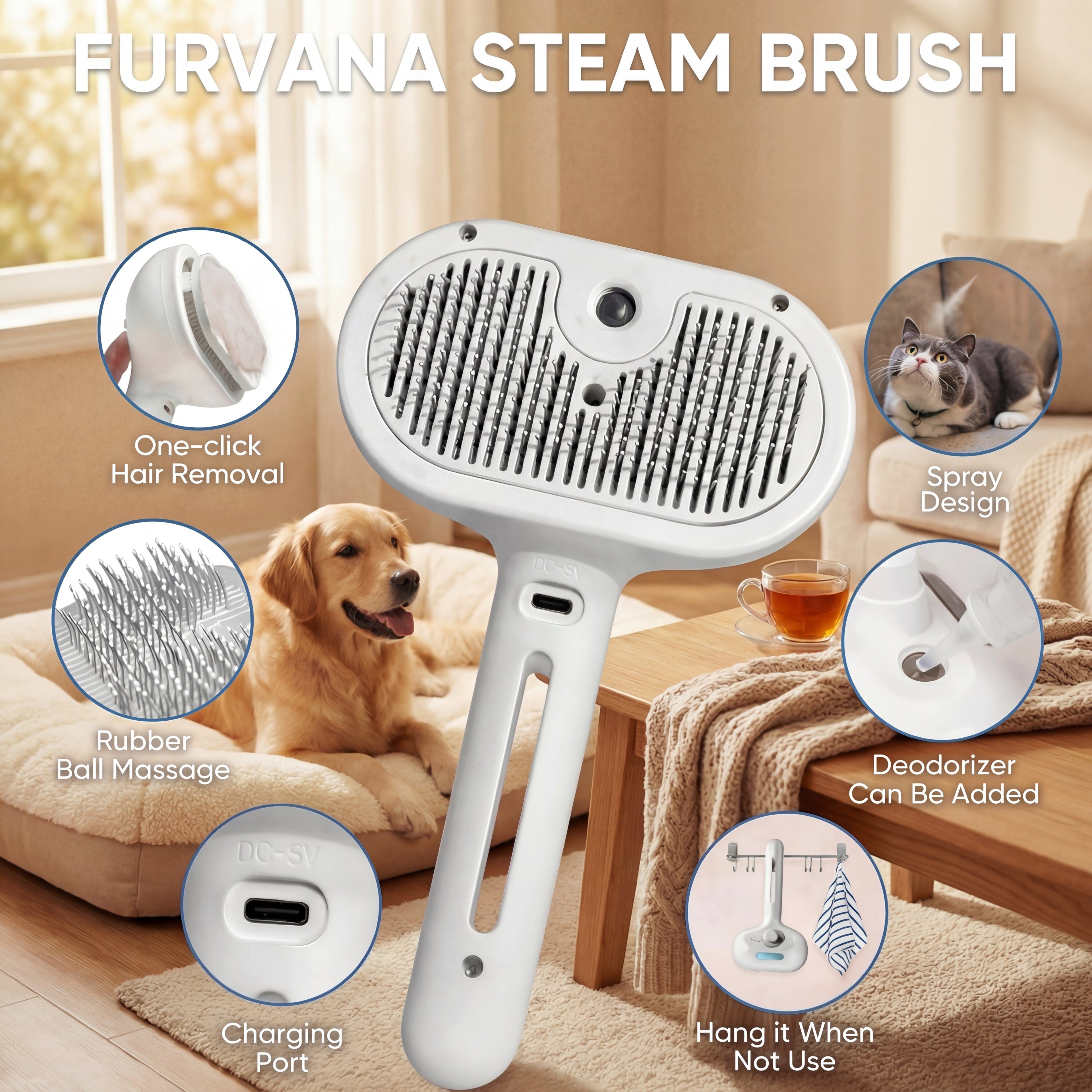 Furvana Steam Brush